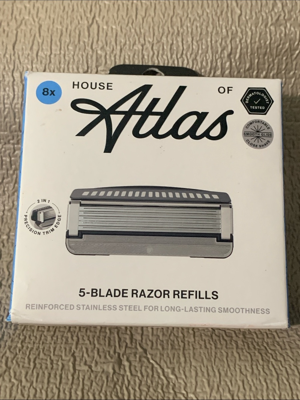 House of Atlas 5-Blade Razor Refills 8x New Sealed